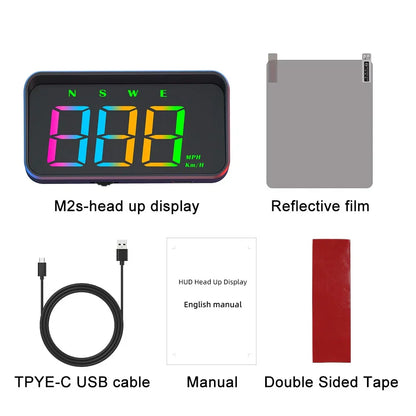 HUD Color Digital Auto GPS Speedometer for M2S