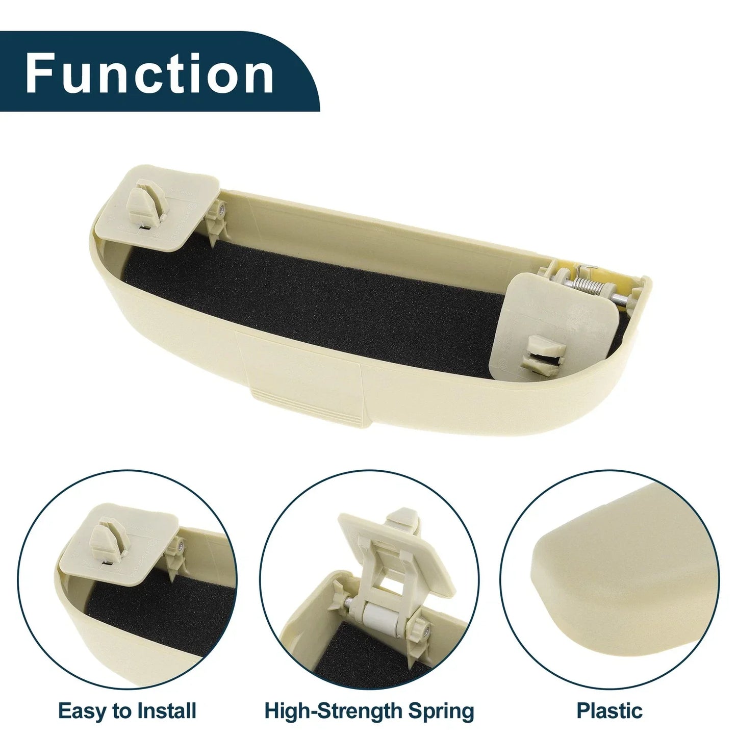Sunglasses Case for Mercedes-Benz GLA Eyeglasses Holder Storage Box Beige