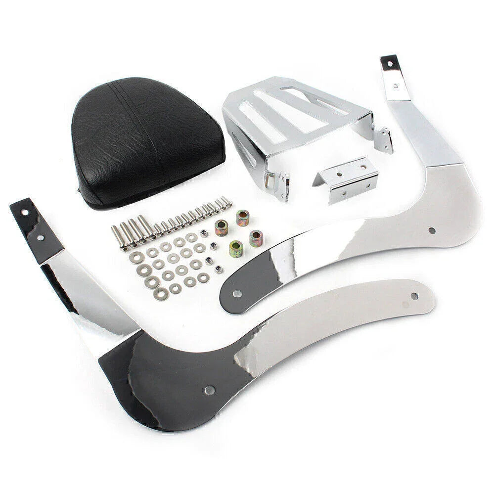 Sissy Bar Passenger Backrest Pad + Mounting Spools for Indian Scout (2019-2020)