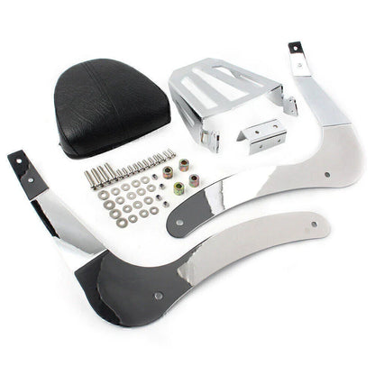 Sissy Bar Passenger Backrest Pad + Mounting Spools for Indian Scout (2019-2020)