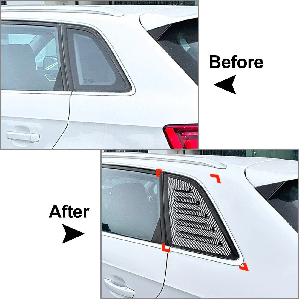 Rear Side Window Louver Trim Cover for Audi A3 S3 8V Hatchback (14-20)