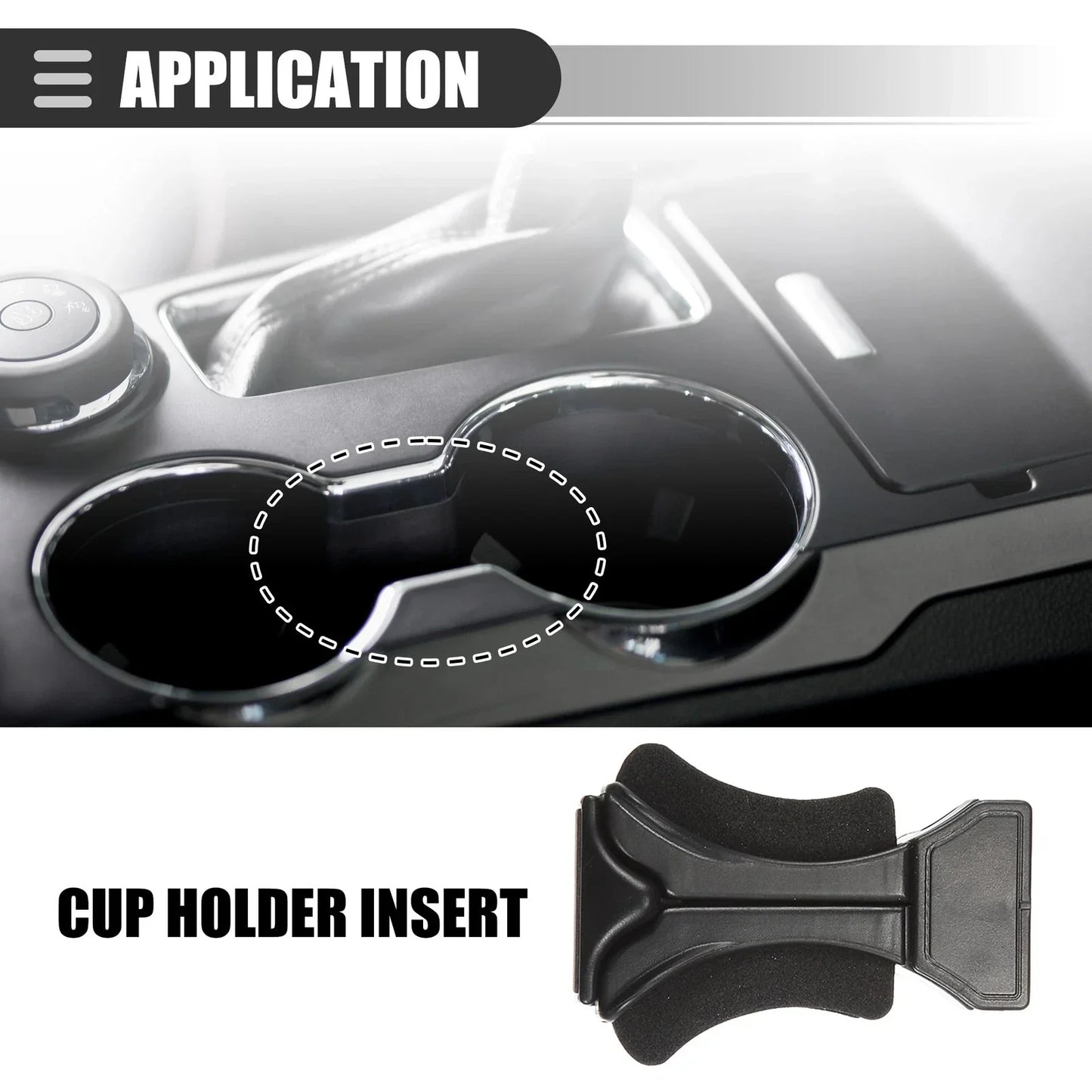 Cup Holder Insert for Lexus GX470 (2003-2009) - Black Plastic Foam
