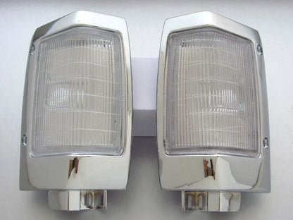 Chrome Front Corner Light Signal Indicator for Nissan Navara D21 (1992-1997)