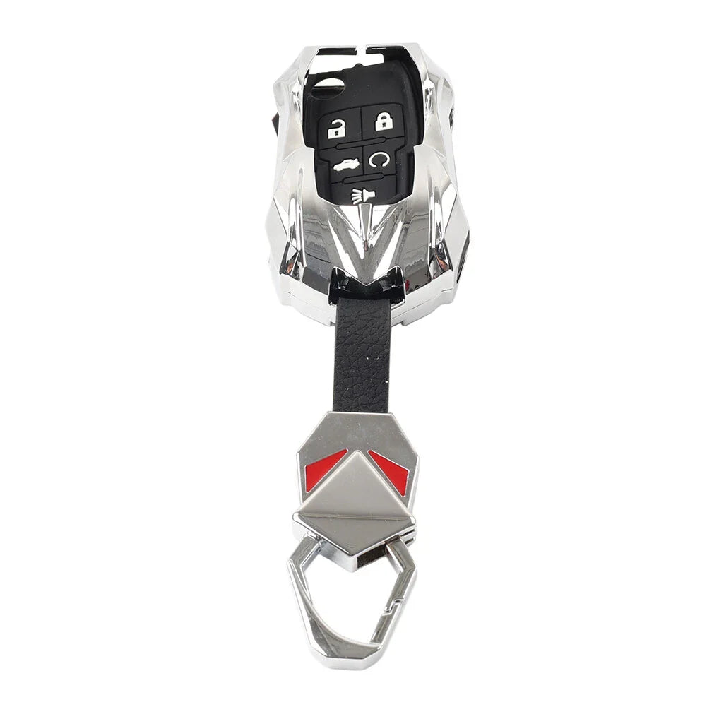 Silver Keyless Entry Remote Fob Cover for Chevrolet Impala (2014-2019)