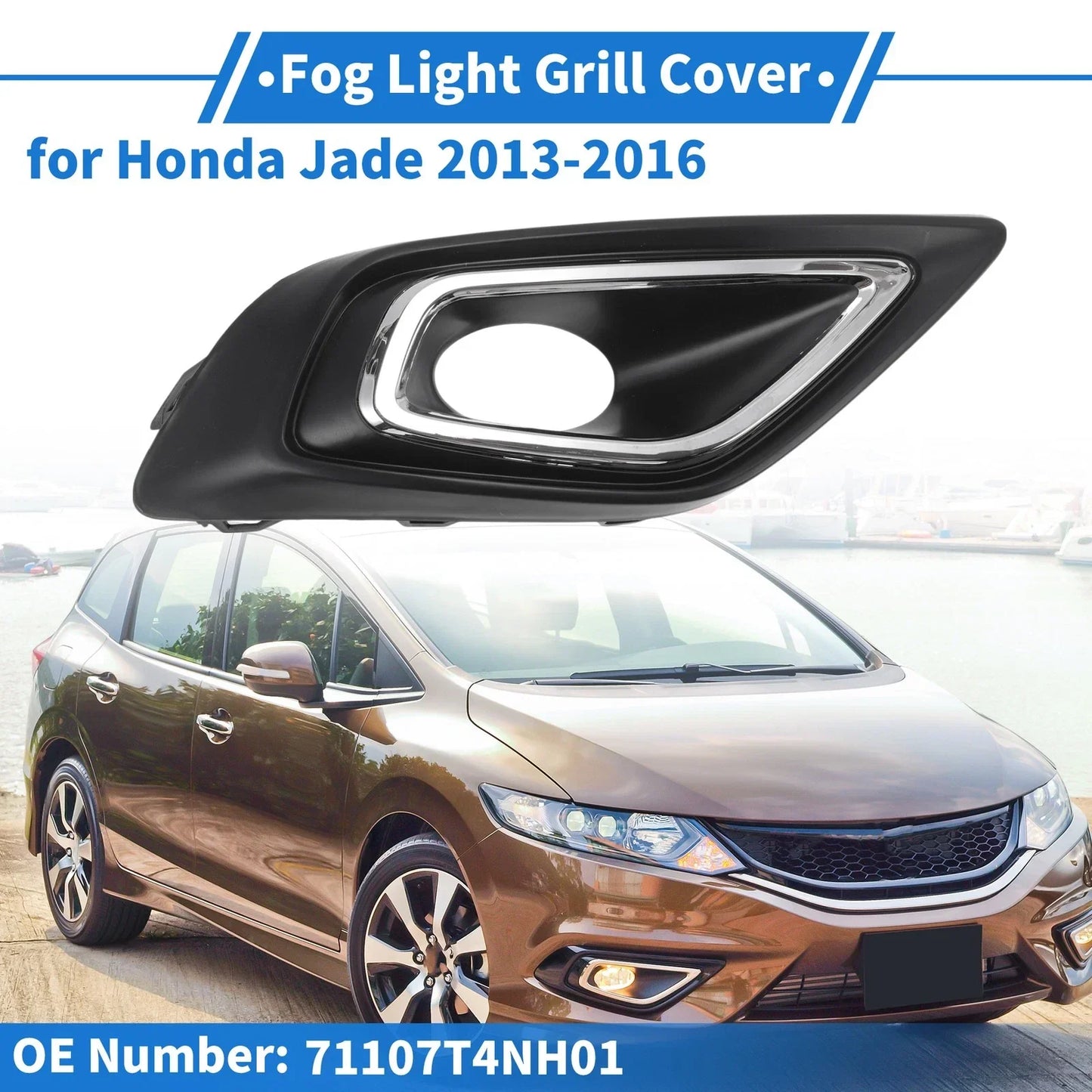 Front Right Fog Light Grill for Honda Jade (2013-2016)