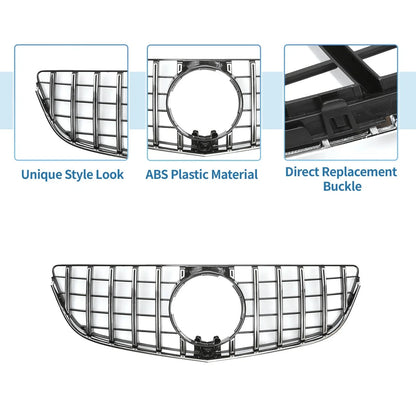 Front Upper Bumper Grille for Mercedes-Benz E200 (2014-2017)