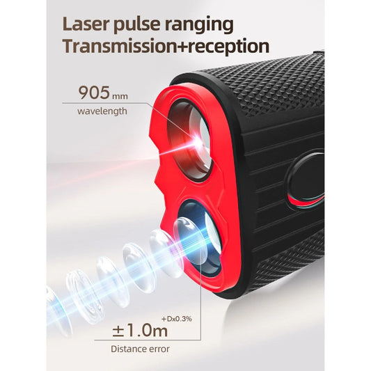 1200 Yards 7X Golf Slope Rangefinder Laser Precision USB Charging