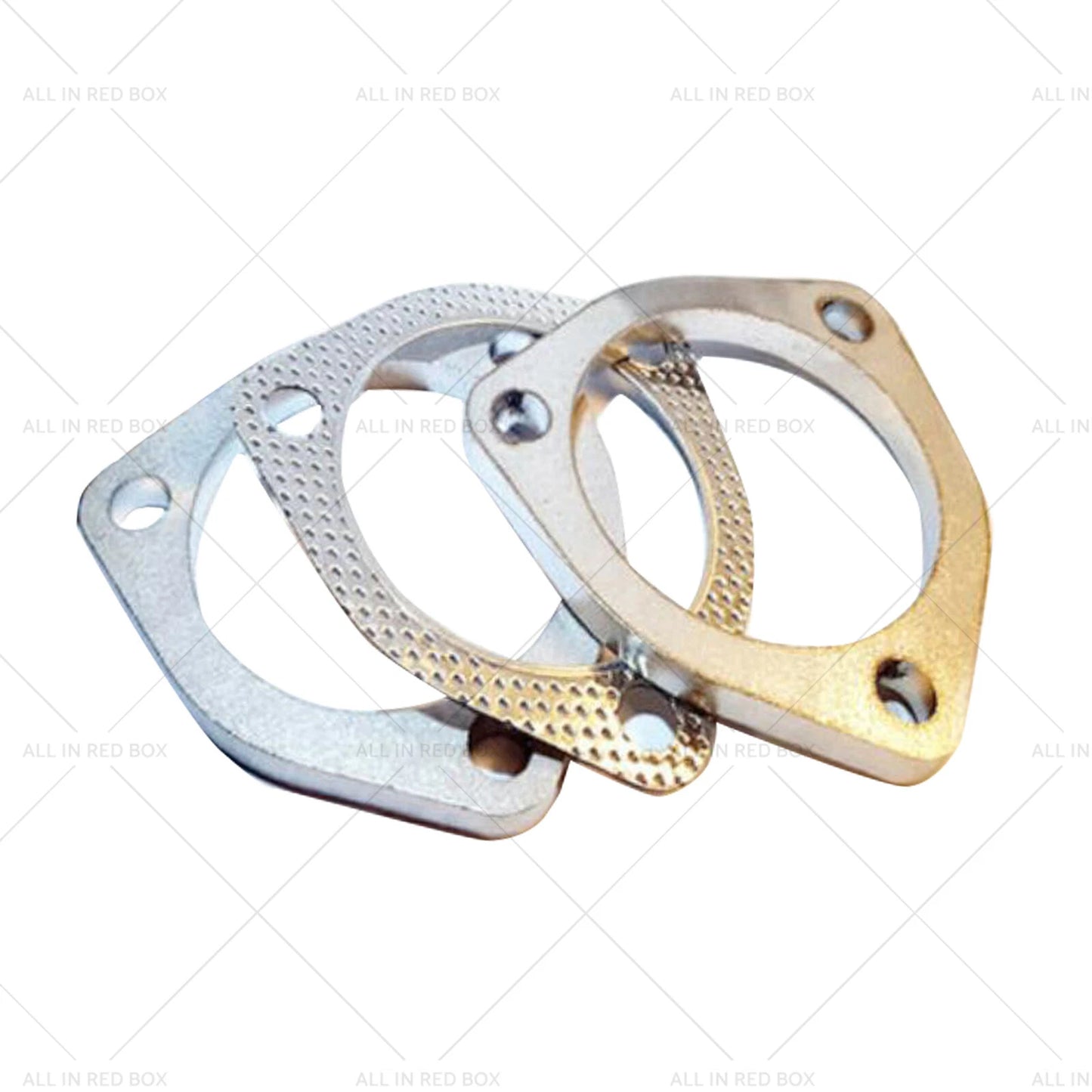 3" Exhaust Flange Plate Gasket 3 Bolt Stainless Steel for Universal