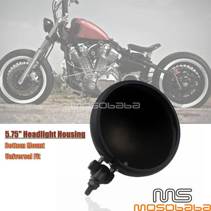 5.75" LED Headlight Housing Bucket for Harley Dyna Cafe Racer