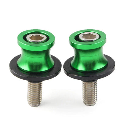 10MM Swingarm Spools Slider Screws for KAWASAKI ZX6R (1998-2011) Green CNC