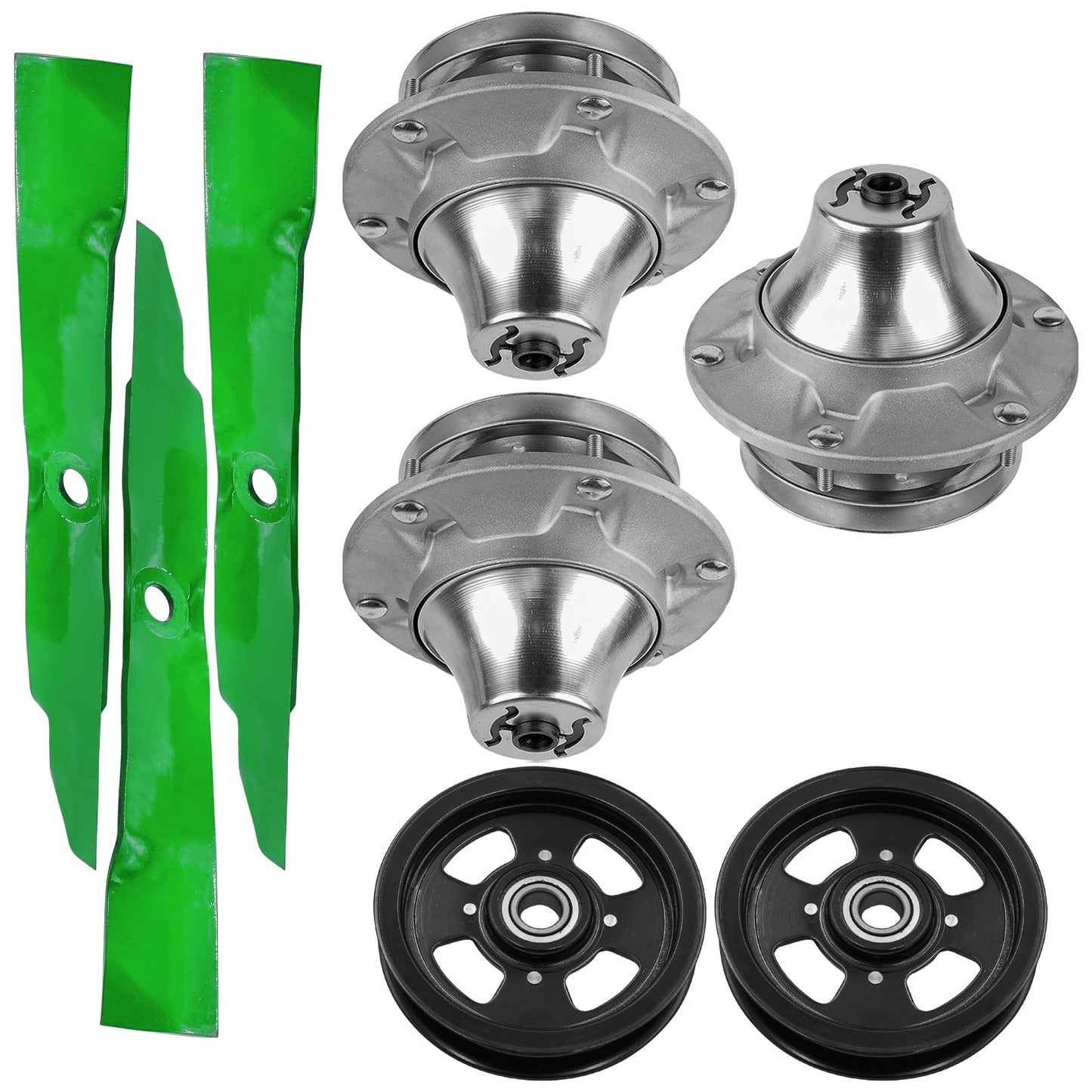 Deck Spindle Blade and Pulley Replacement for John Deere (2011–2018)