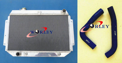 3 Row Aluminum Radiator + Hose for Holden HQ HJ HX HZ 253 308 V8 (1971-1980)