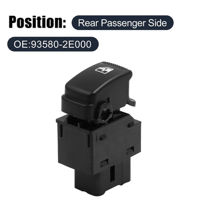 Power Window Switch Rear Passenger Side for Hyundai Tucson (2005-2010)
