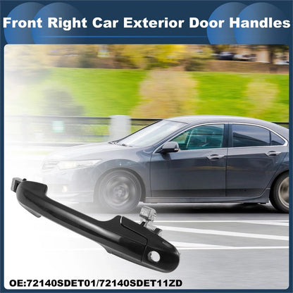 Front Right Door Handle for Honda Accord 2003-2007 - Black Exterior Handle