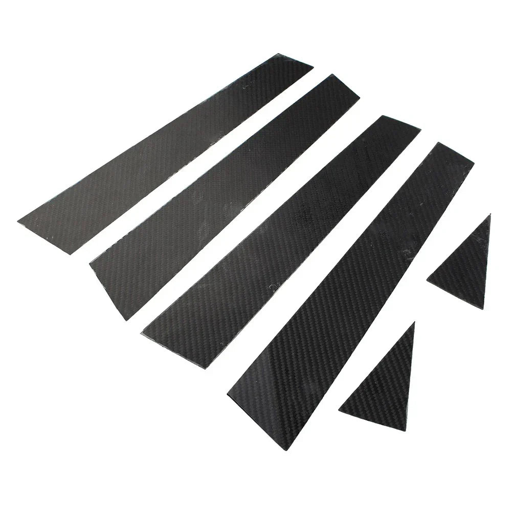 6 x Exterior Door Window B Pillar Post Cover Trim for Audi A3 (2014-2018)