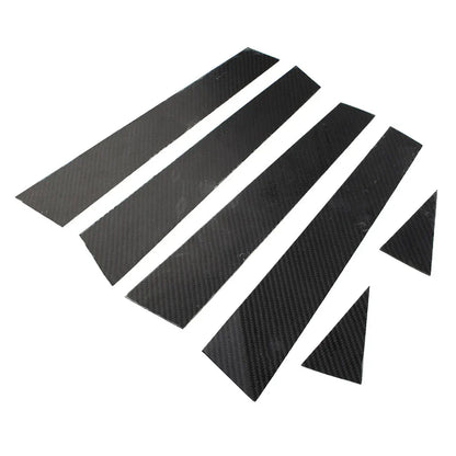 6 x Exterior Door Window B Pillar Post Cover Trim for Audi A3 (2014-2018)