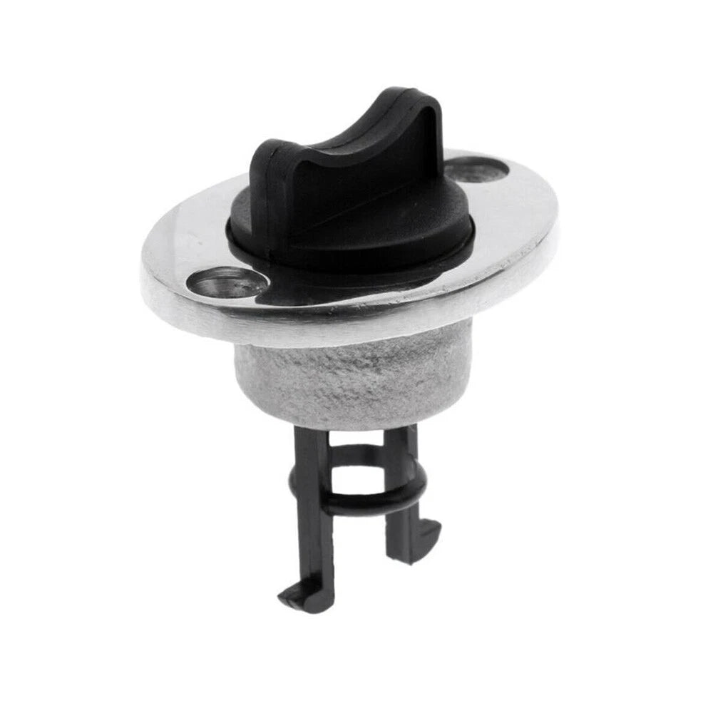 Chrome Boat Bungs with Plastic Coarse Thread Transom Bung