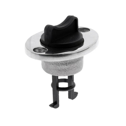 Chrome Boat Bungs with Plastic Coarse Thread Transom Bung