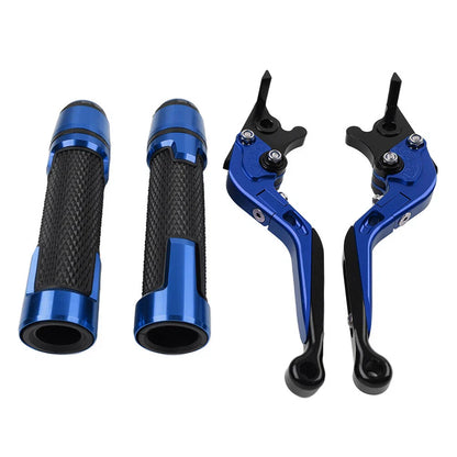 Blue Extendable Brake Clutch Lever Grip Set for BMW S1000XR (2015-2021)