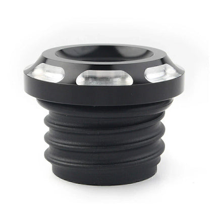 Black Fuel Gas Tank Oil Cap Cover for Harley FXS FXDF FXDL XL