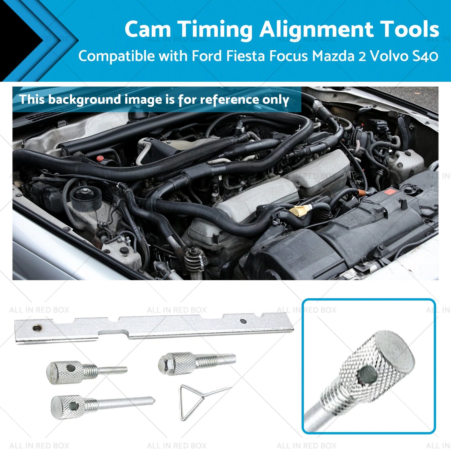 Cam Timing Alignment Tools for Ford Fiesta, Focus, Mazda 2, 6, Volvo S40