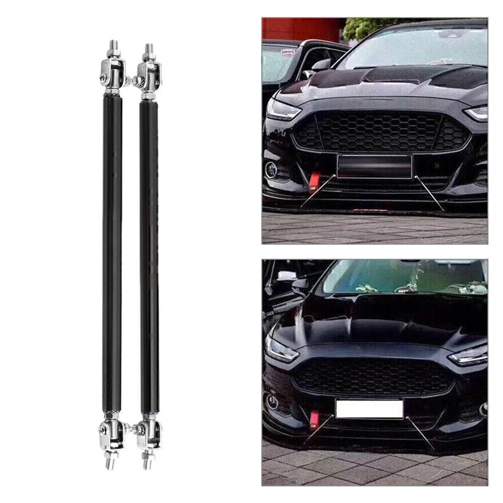 Adjustable Front Bumper Lip Splitter Strut Rod Tie Support Bar for Universal