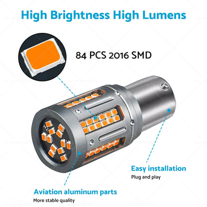 LED Amber Front/Rear Indicator Bulbs for Holden Commodore (1997-2017)