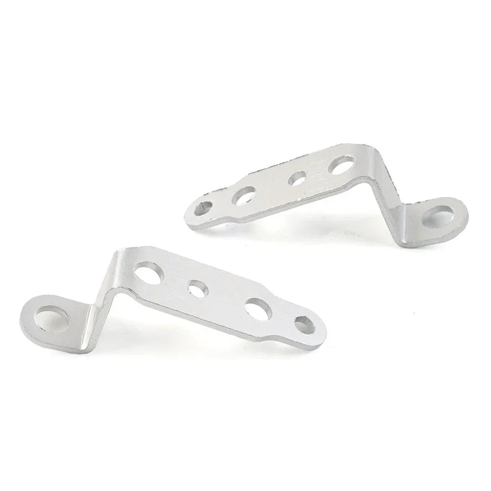 Universal Silver Headlight Rearview Mirror Bracket Extension