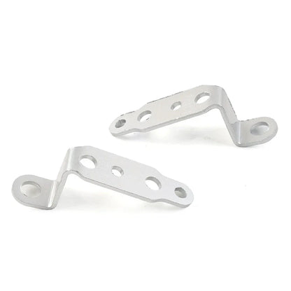Universal Silver Headlight Rearview Mirror Bracket Extension
