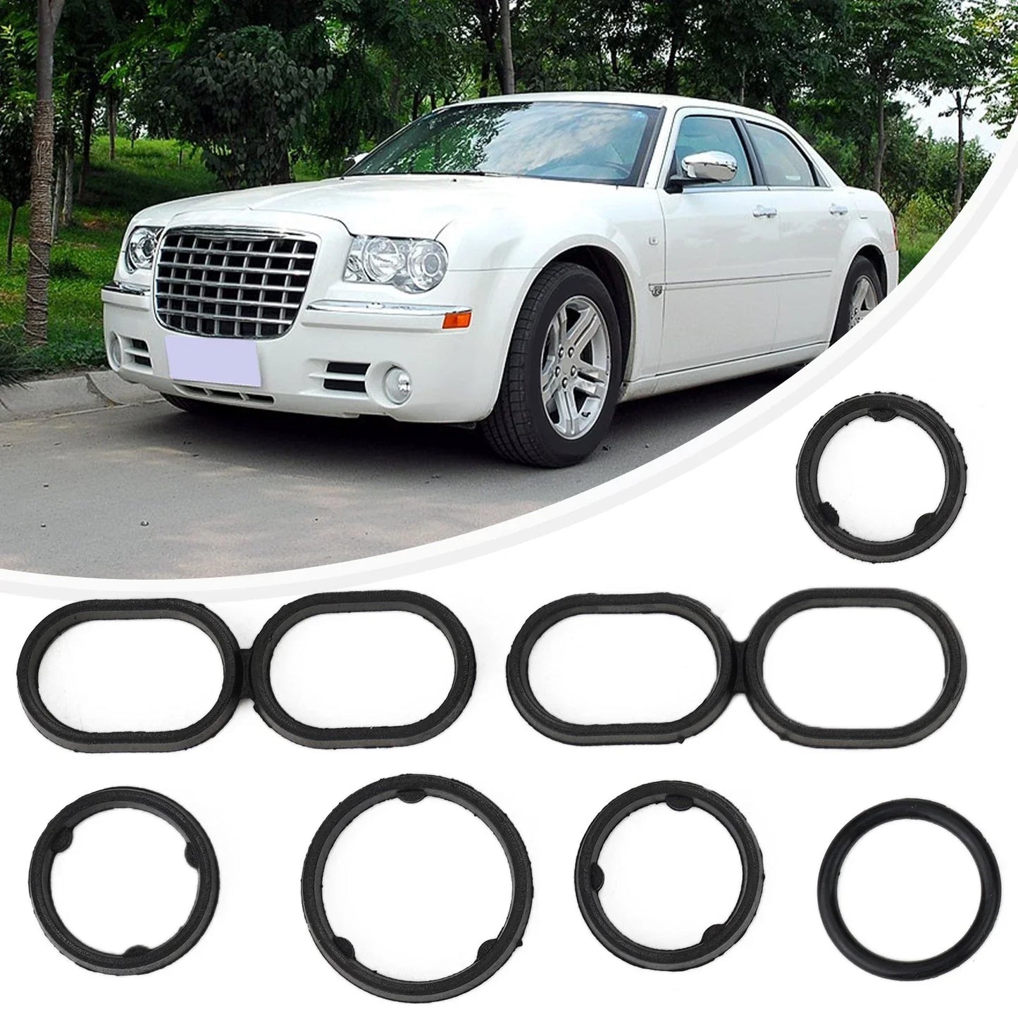 Oil Cooler Filter Ring Gasket 7 x for Dodge/Jeep