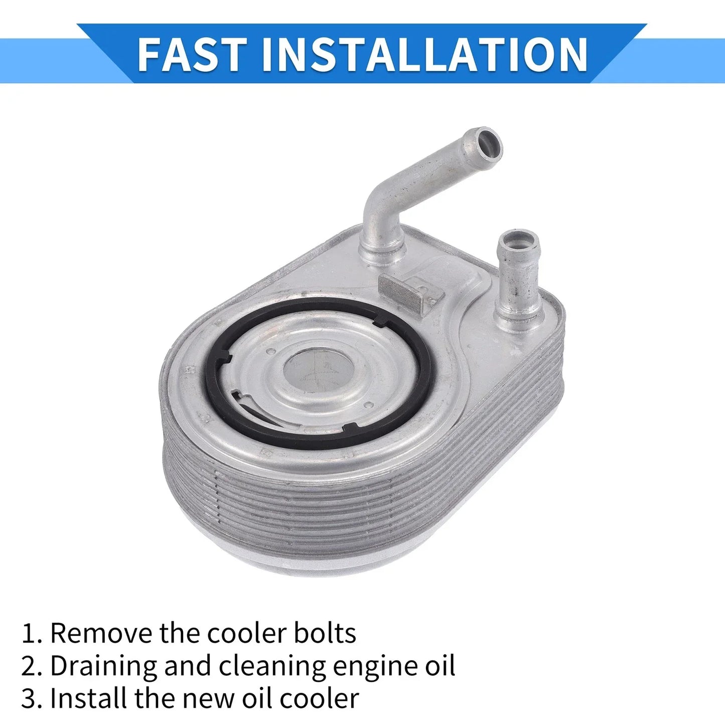 Engine Oil Cooler with Seals for Hyundai Tucson, Kona (2018-2023)