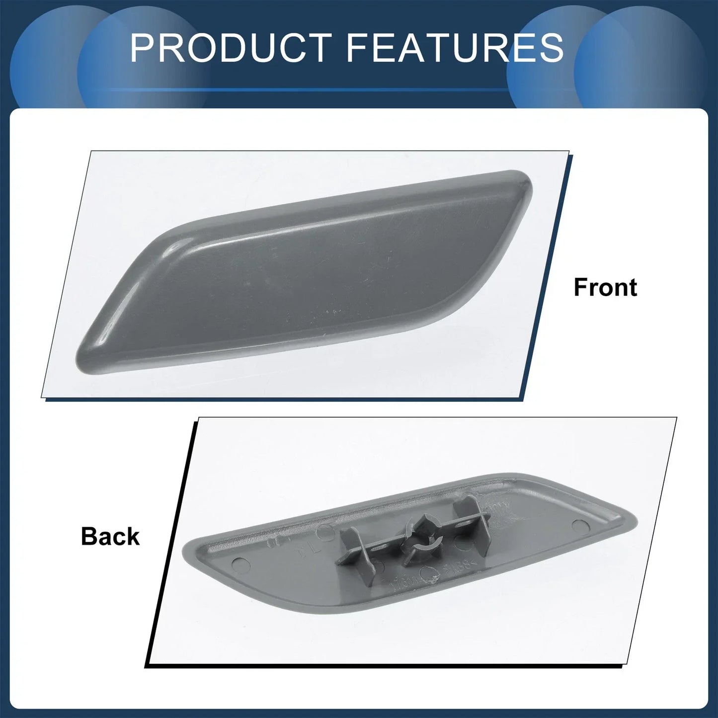 Front Left Washer Nozzle Cover for Honda Accord VIII 2011-2013 Unpainted