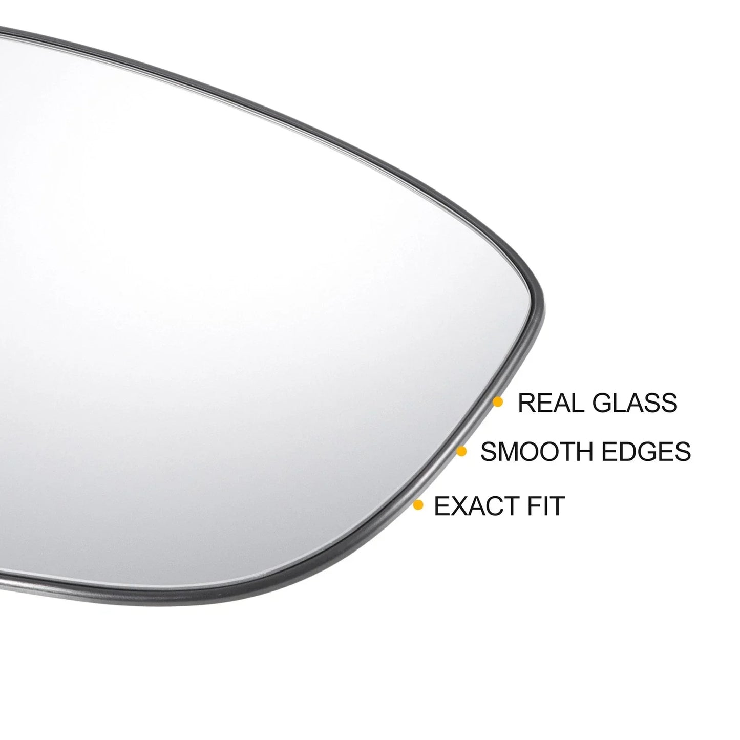 Right Side White Mirror Glass w/ Back Non-heated for Honda Accord (2018-2022)