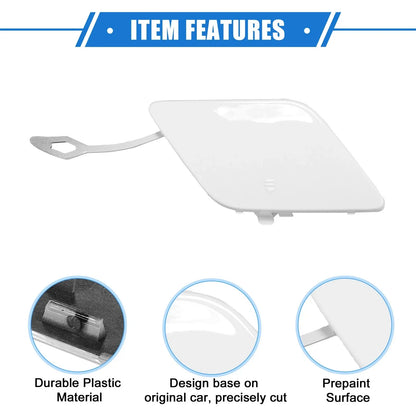 Front Bumper Tow Hook Cover for Mercedes-Benz C250 (2012-2014) - White