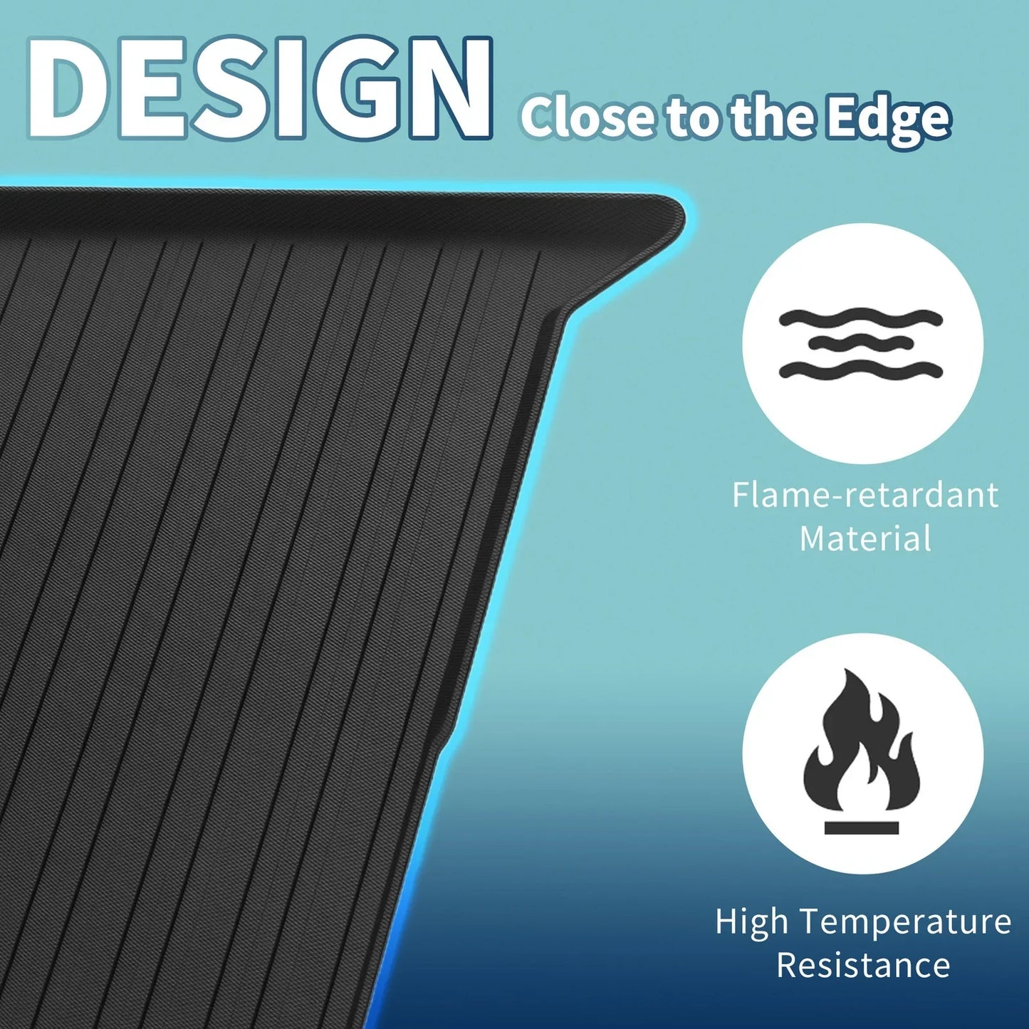 Flat Face Cargo Liner Rear Trunk Mat for Honda Passport (2019-2022) 1 x TPE