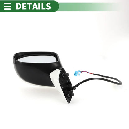 Left Side Door Mirror Replacement for Honda Civic 2012-2013 Manual Folding White