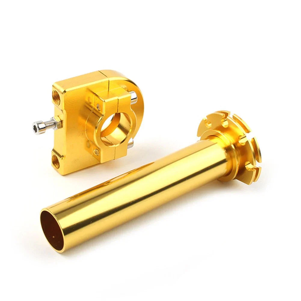 CNC Turn Twist Throttle Handle Bar Tube for Motorcycle 7/8" Universal