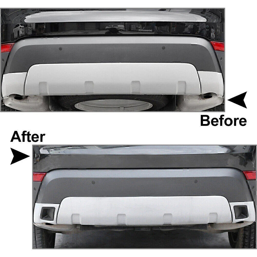 Silver Tail Exhaust Cover Trim for Land Rover Discovery (2017-2021)