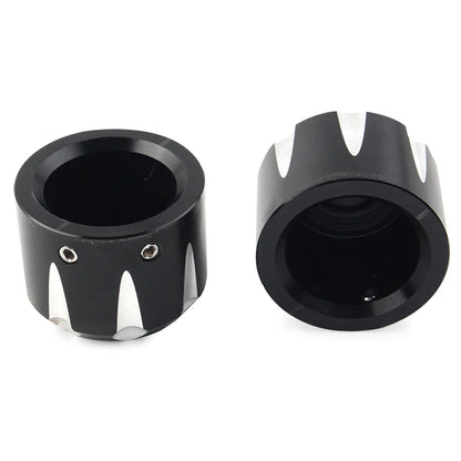 CNC Front Axle Cap Nut Covers  for Harley Touring Road King Electra Glide