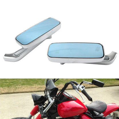 Chrome Rearview Side Mirrors for Harley, Honda, Kawasaki, Suzuki