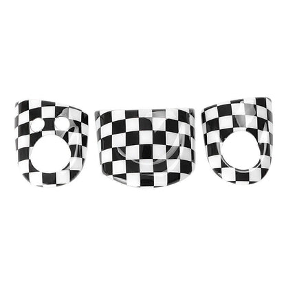 3 x Steering Wheel Cover Trim for Mini Cooper R55 R56 (2007-2020) Black