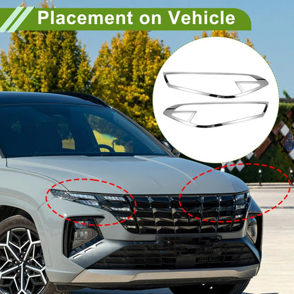 Front Left Right Headlight Trim Bezel for Hyundai Tucson (2016-2023)