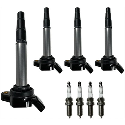 4 x Ignition Coils & Spark Plugs for Toyota Corolla / Matrix / Scion xD (2009-2013)
