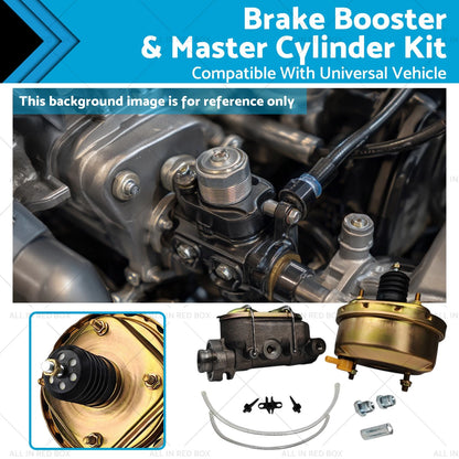 7" Brake Booster & 1-1/8" Bore Master Cylinder for Universal Car