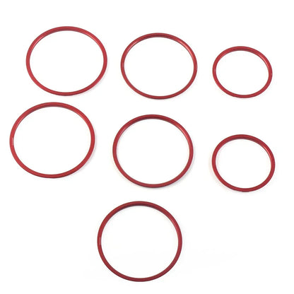 AC Air Vent Outlet Inner Ring Cover Trim  Red for Mercedes Benz C Class (2015-2021)