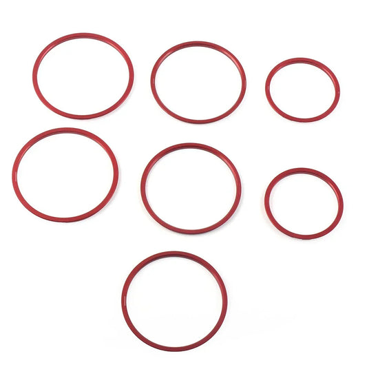 AC Air Vent Outlet Inner Ring Cover Trim  Red for Mercedes Benz C Class (2015-2021)