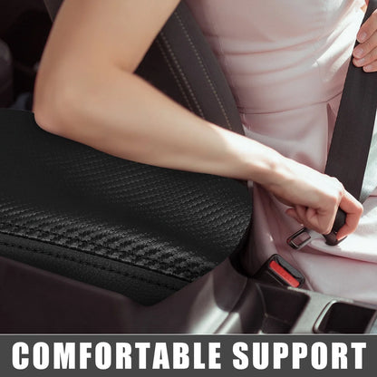 Center Console Pad Armrest Seat Box Cover Black for Hyundai Elantra (2021-2023)