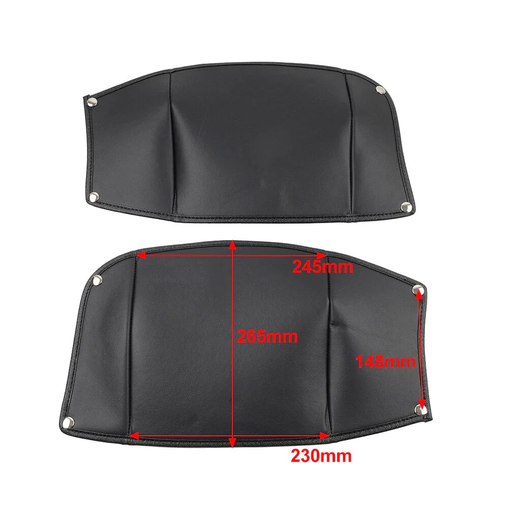 Black Rear Mudguard Bra for Harley Street Glide Tri Glide Ultra Classic (2006-2023)