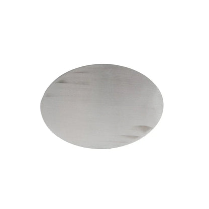 Custom Oval Aluminum License Plate for Motor Silver (No Year Specified)