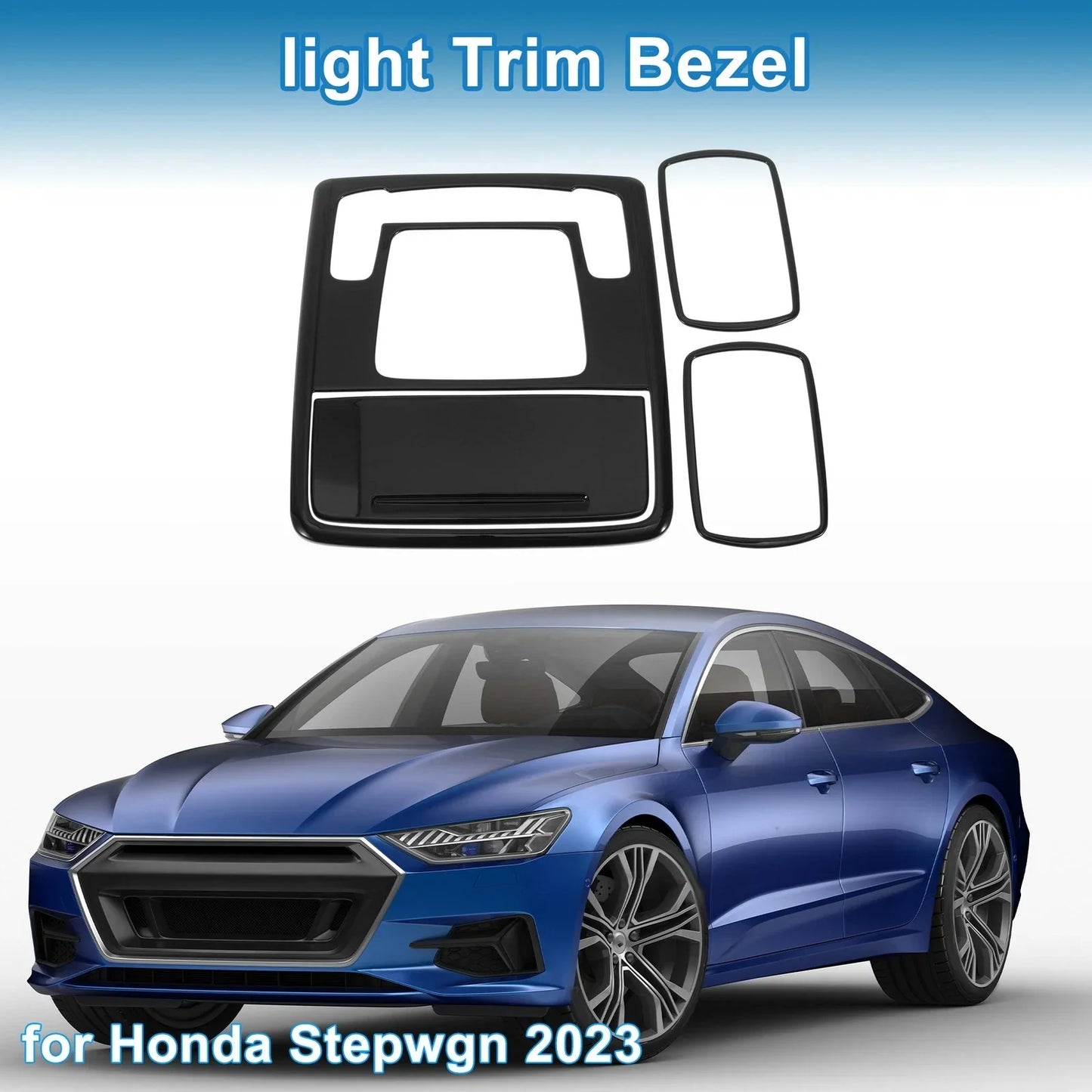 Front Row Rear Row Light Trim Bezel for Honda Stepwgn (2023) Black